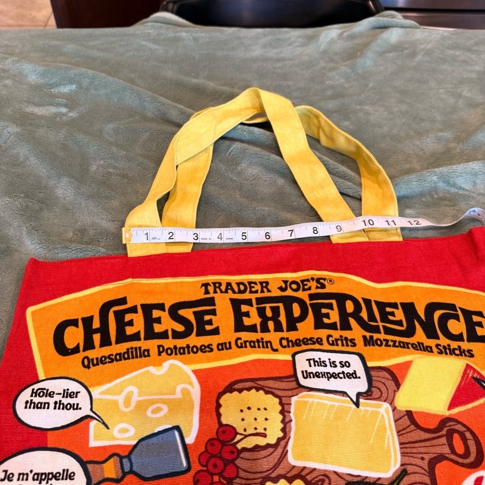 NEW Trader Joe’s Reusable Tote Bag Bundle (2) - Cheese - Picture 8 of 16